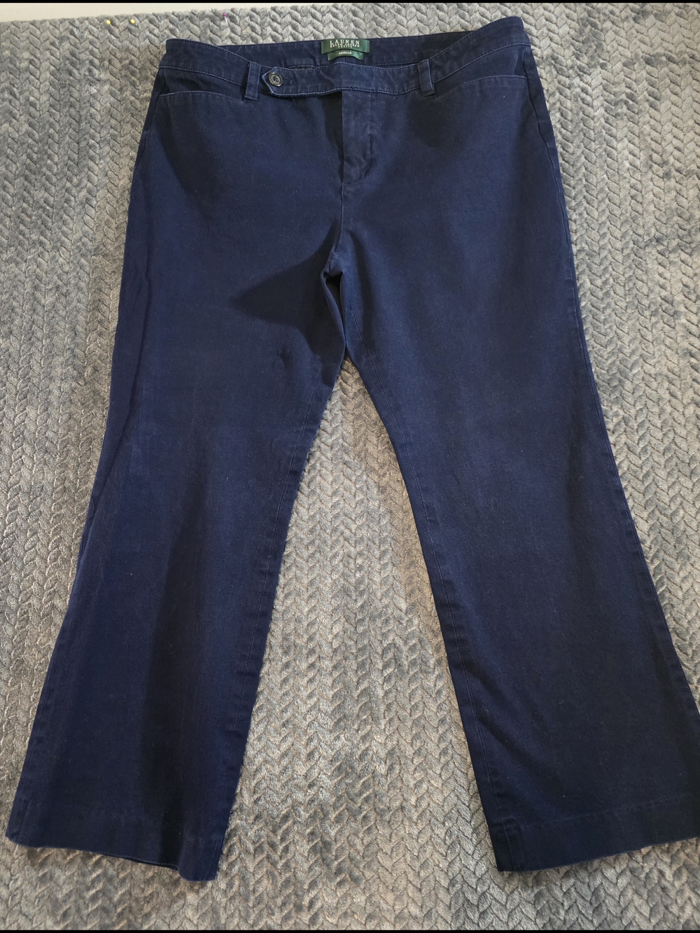 Lauren Ralph Lauren Navy Straight Leg Pants